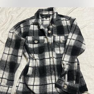 Kendall & Kylie Monochrome Checkered Jacket